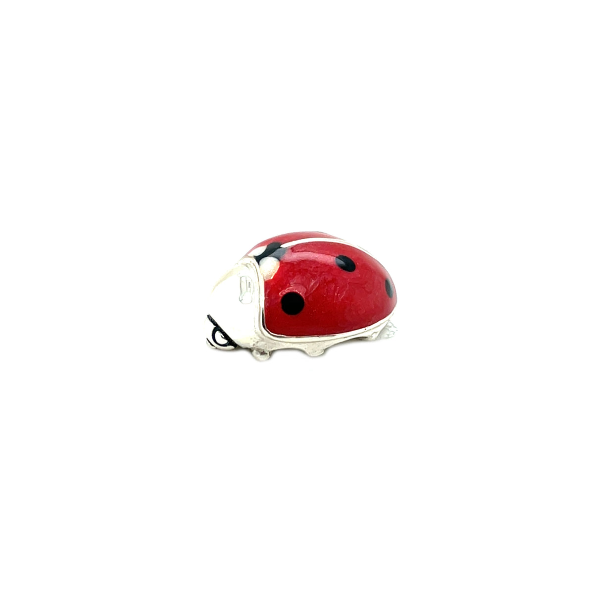 Saturno Silver and Enamel Small Ladybird