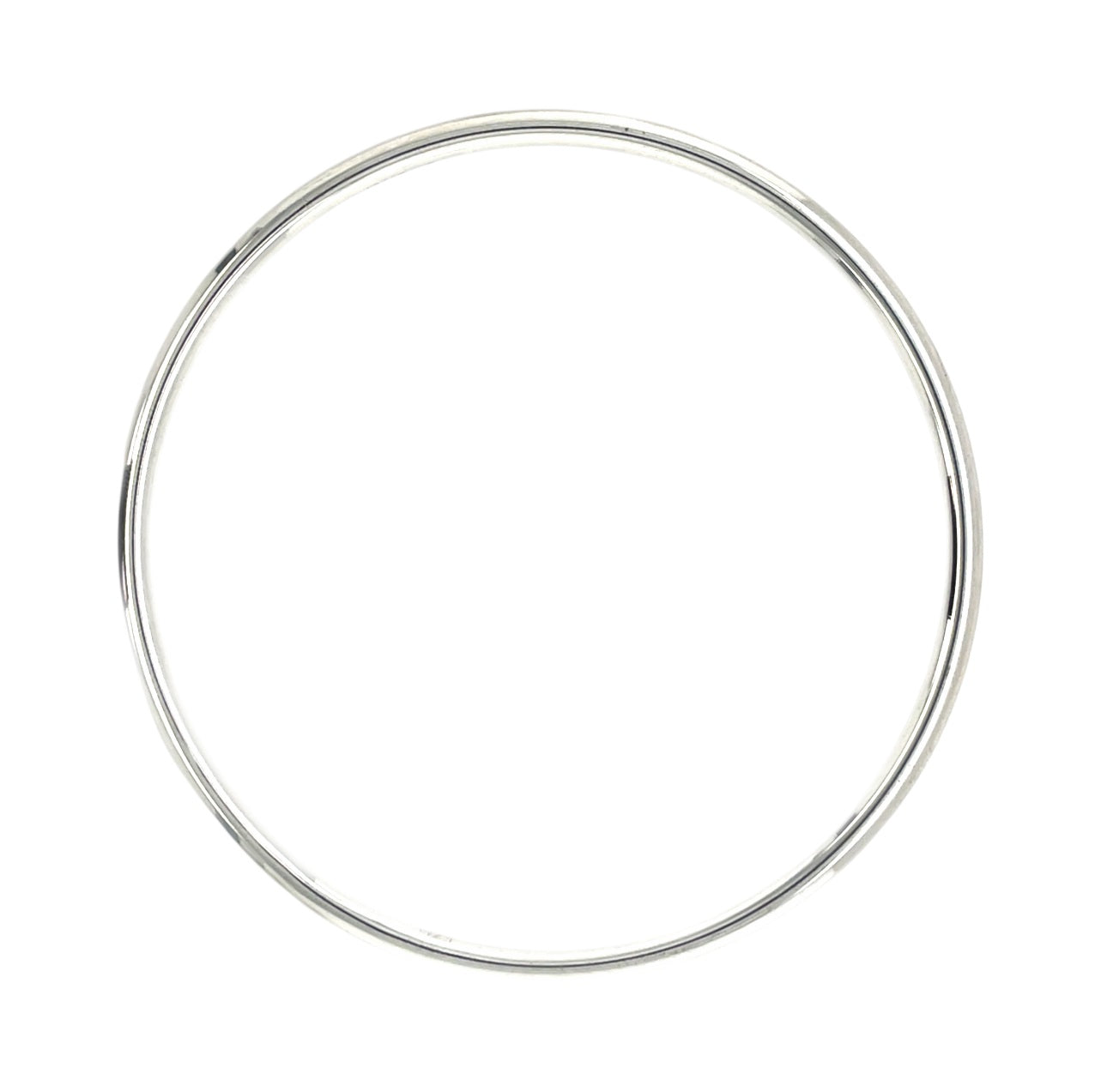 Silver Round Bangle