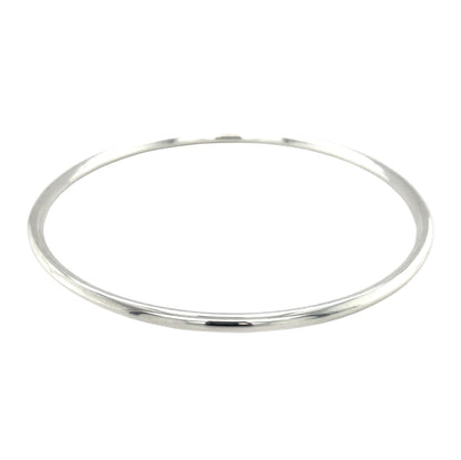 Silver Round Bangle