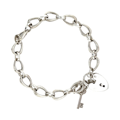 Silver Pyrus Charm Bracelet (7")