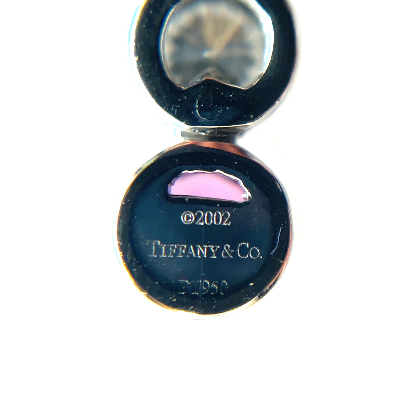 Tiffany & Co Platinum Diamond & Pink Sapphire Jazz Pendant & Chain