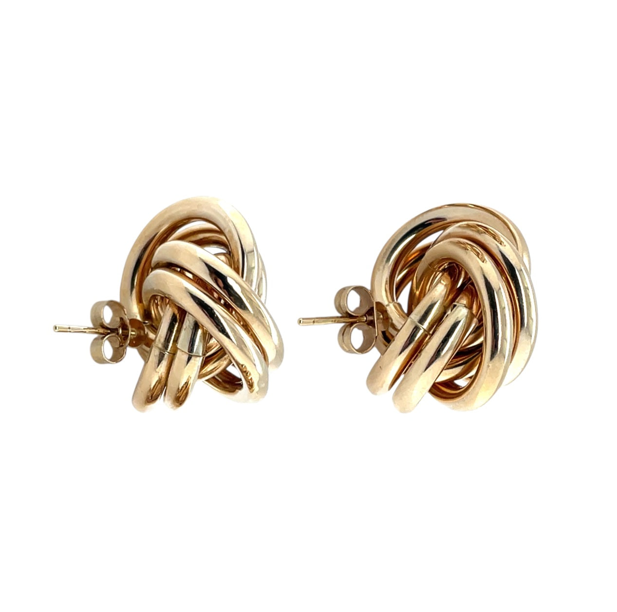 9ct Yellow Gold Stud Knot Earrings