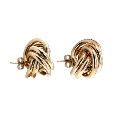 9ct Yellow Gold Stud Knot Earrings