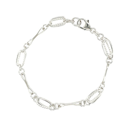 Silver Bow & Cage Bracelet
