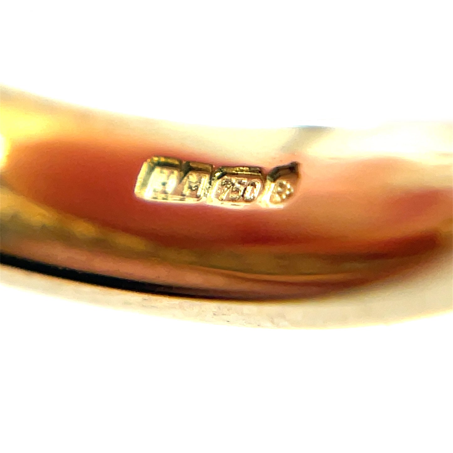 18ct Yellow Gold Channel Set Diamond Half-Set Eternity Ring (L1/2)