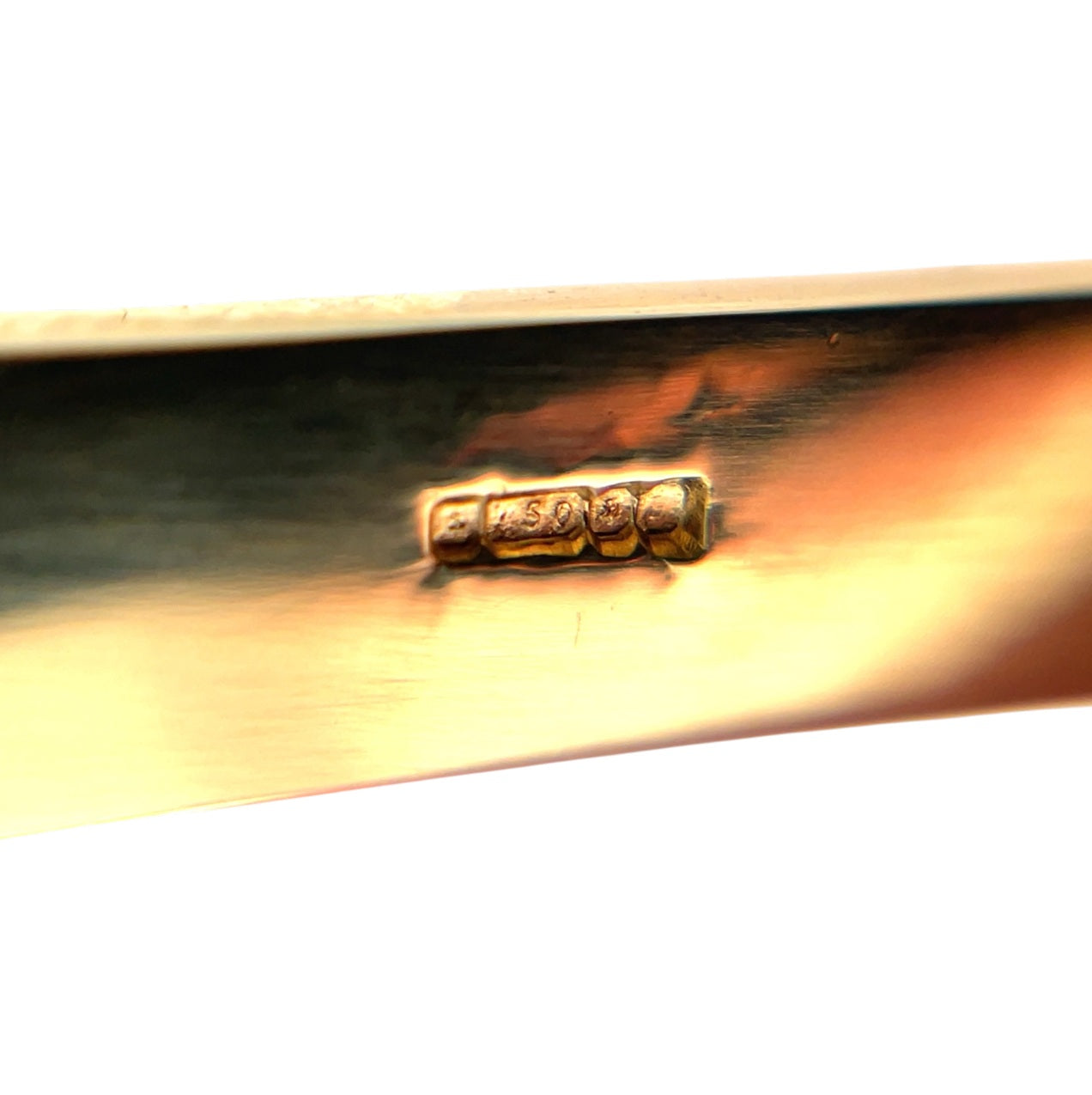 18ct Yellow Gold Rectangle Hinged Diamond Bangle
