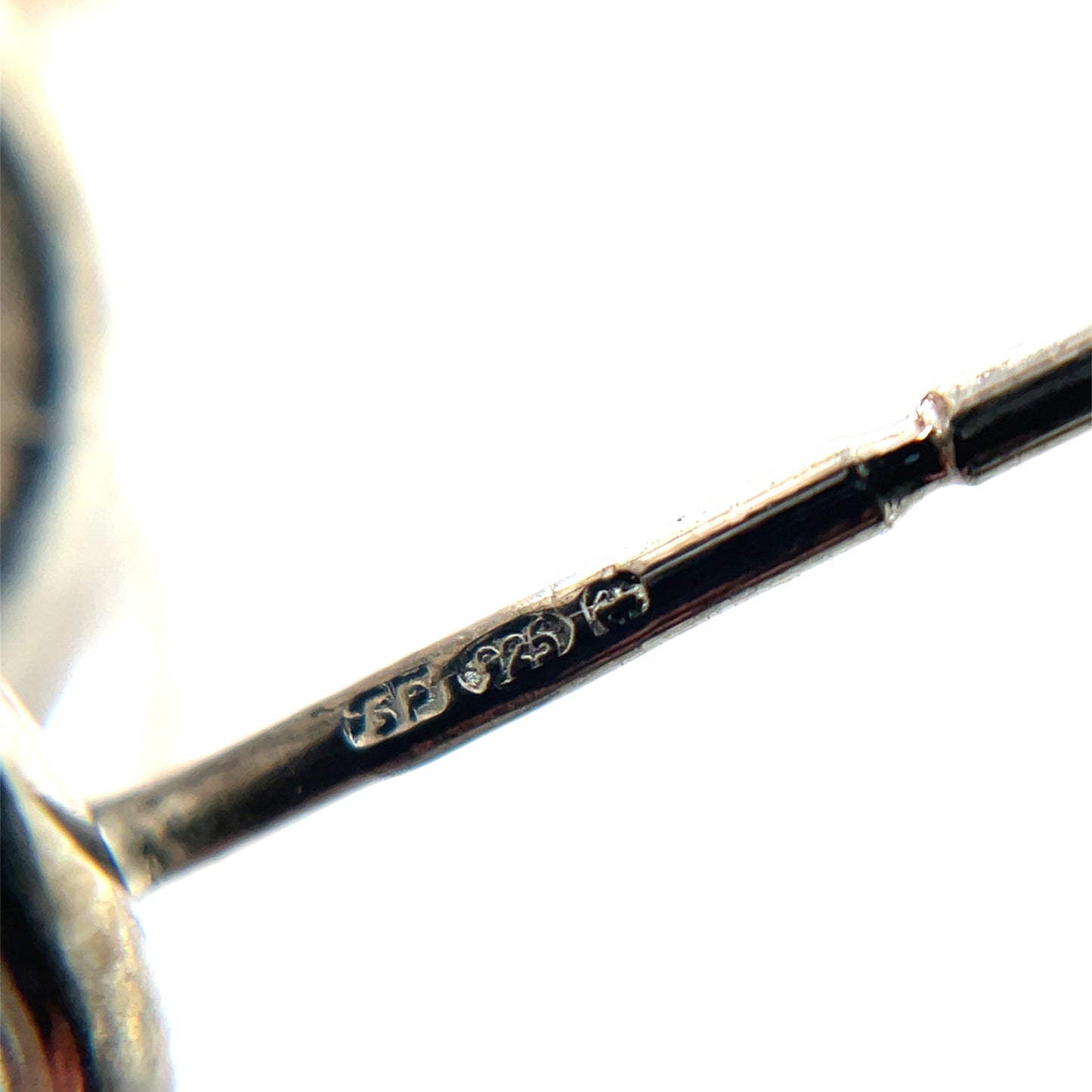 Silver Large Knot Style Stud Earrings