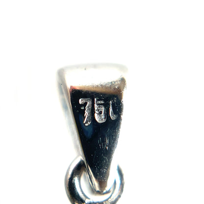 18ct White Gold Diamond Target Pendant