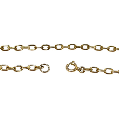 9ct Yellow Gold Oblong Belcher Chain (24")