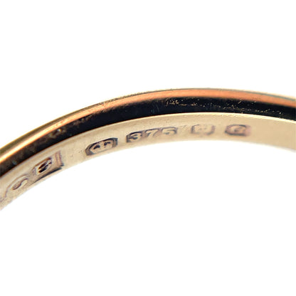9ct Yellow Gold Amethyst Cocktail Ring (N)