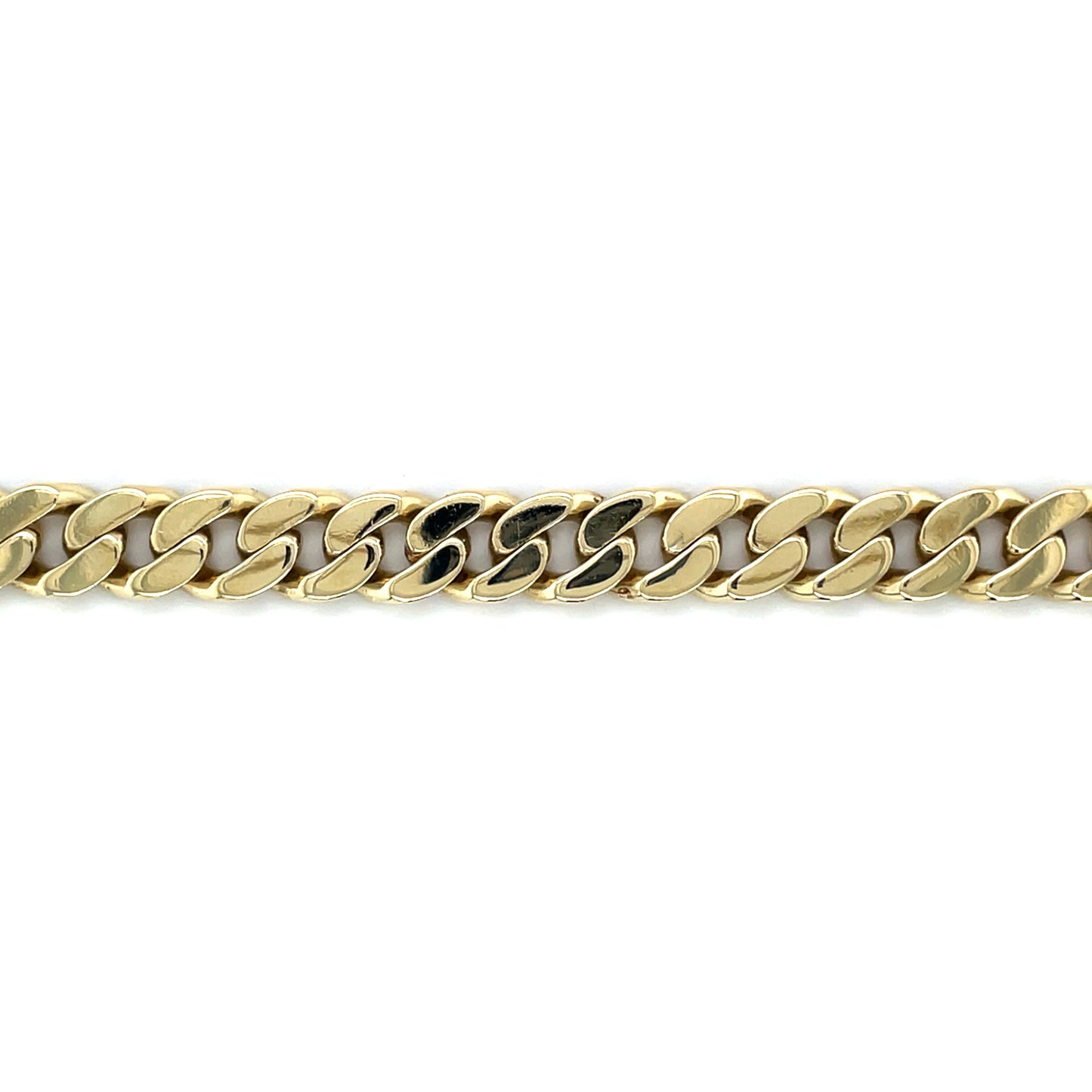 9ct Yellow Gold Filed Curb Men's Bracelet