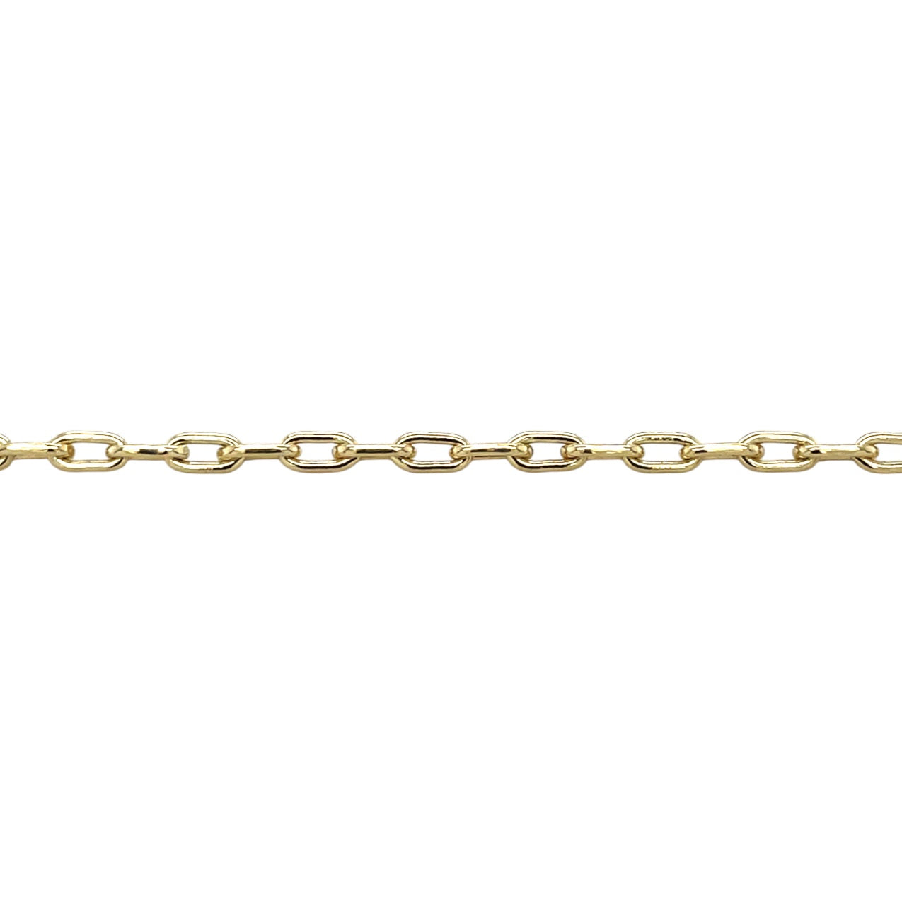 9ct Yellow Gold Paperclip Trace Chain (20")