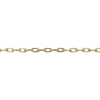 9ct Yellow Gold Paperclip Trace Chain (20")