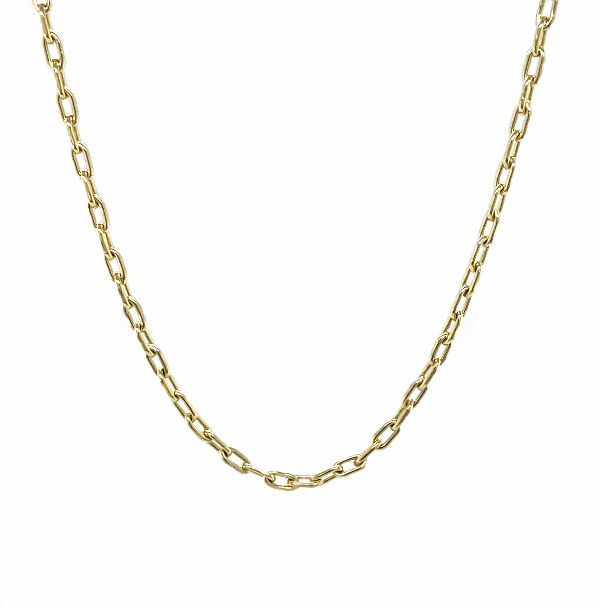 9ct Yellow Gold Paperclip Trace Chain (20")