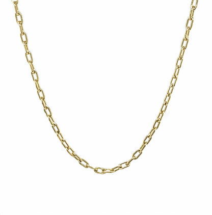 9ct Yellow Gold Paperclip Trace Chain (20")