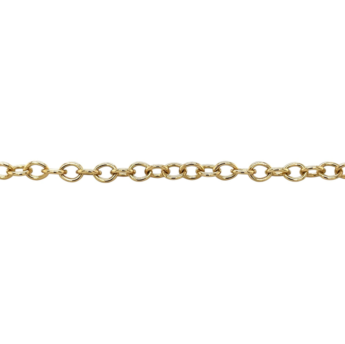 9ct Yellow Gold Round Trace Chain Necklace (20")