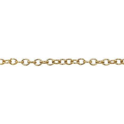 9ct Yellow Gold Round Trace Chain Necklace (20")