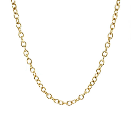 9ct Yellow Gold Round Trace Chain Necklace (20")