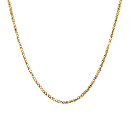 9ct Yellow Gold Franco Chain Necklace (20")
