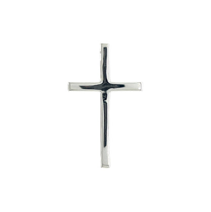 Silver Thin Cross Pendant & Chain (24")