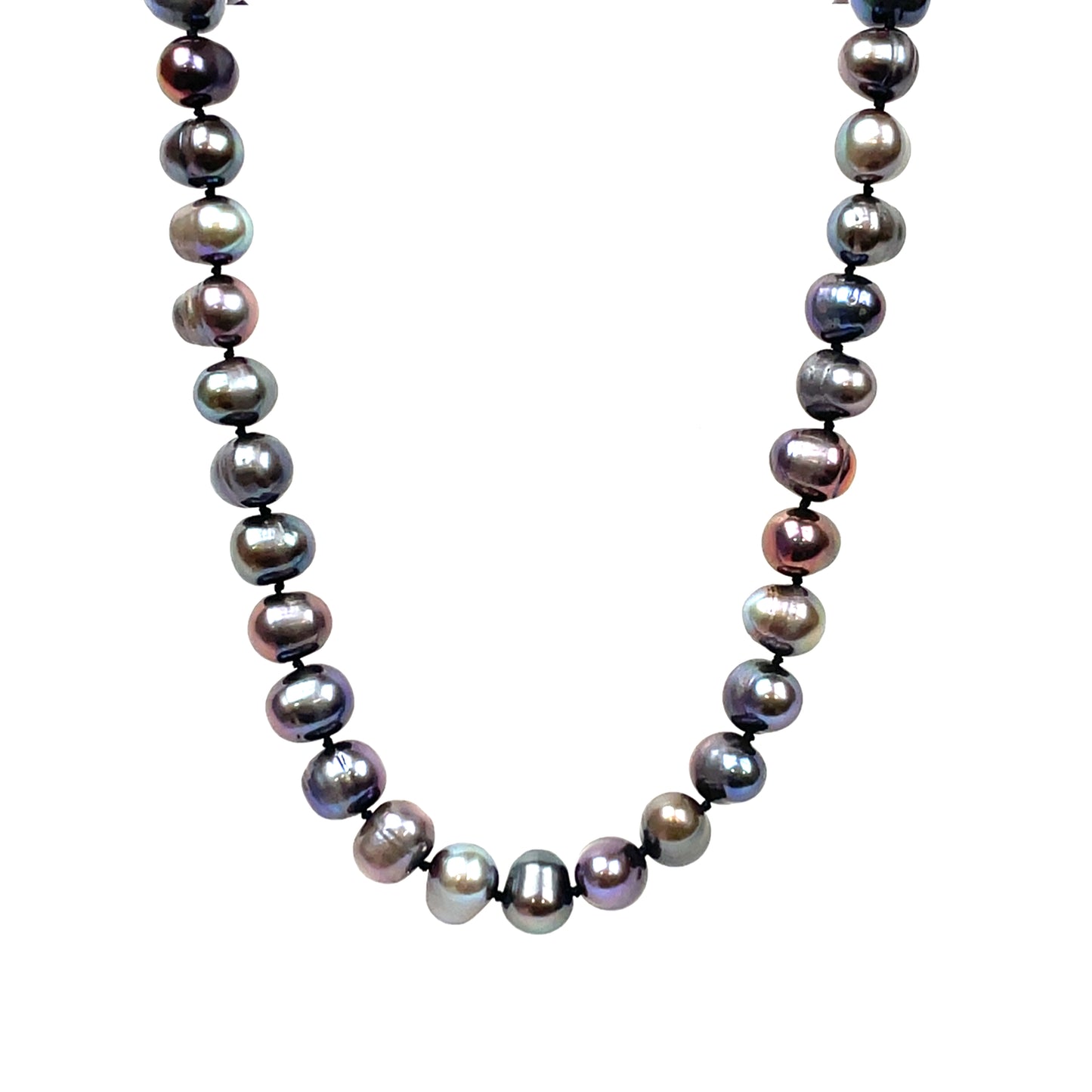 9ct Yellow Gold Freshwater Coloured Pearl Necklace (16")