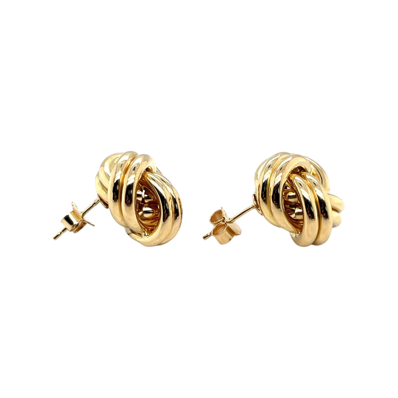 18ct Yellow Gold Knot Stud Earrings