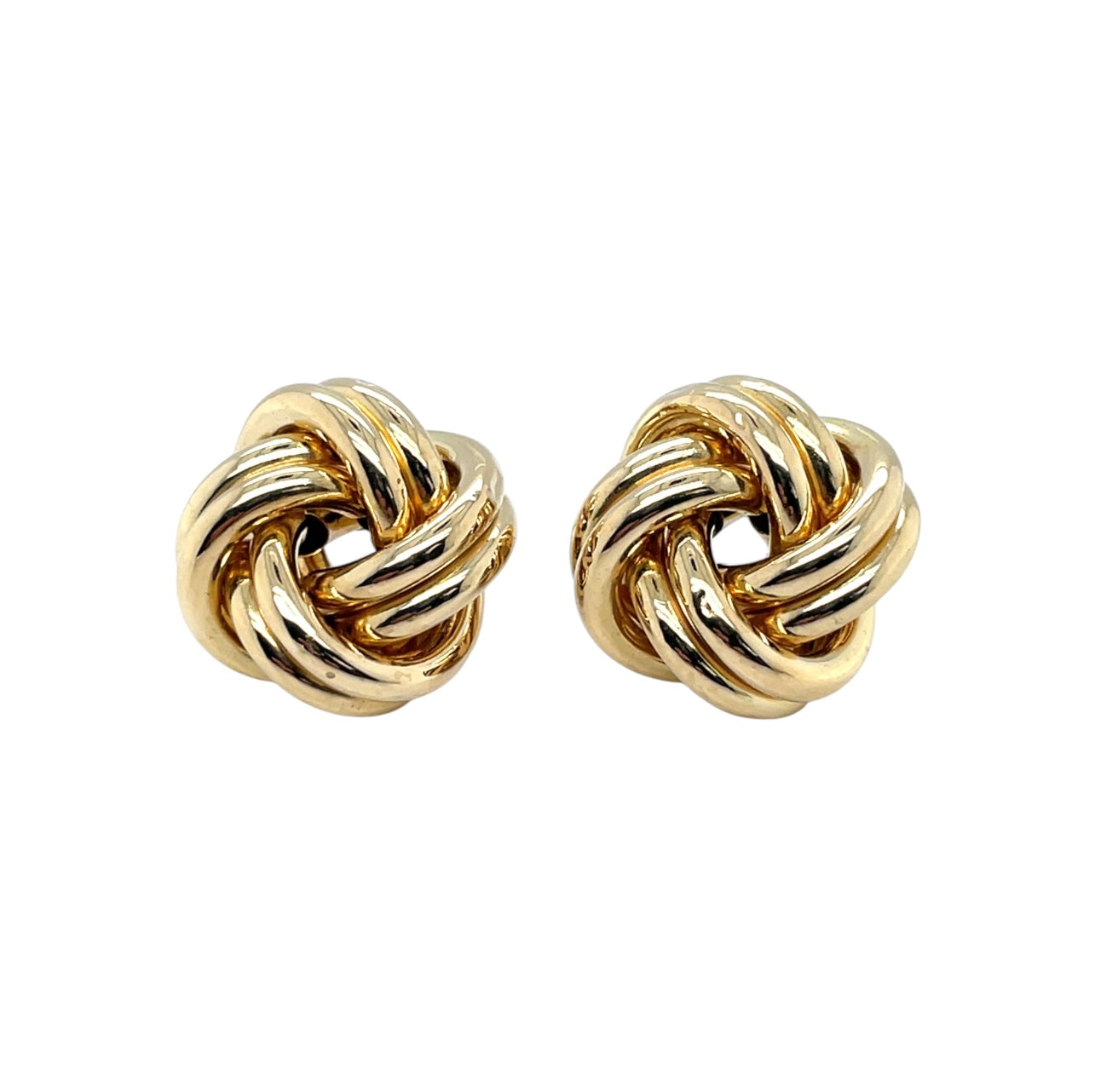 18ct Yellow Gold Knot Stud Earrings