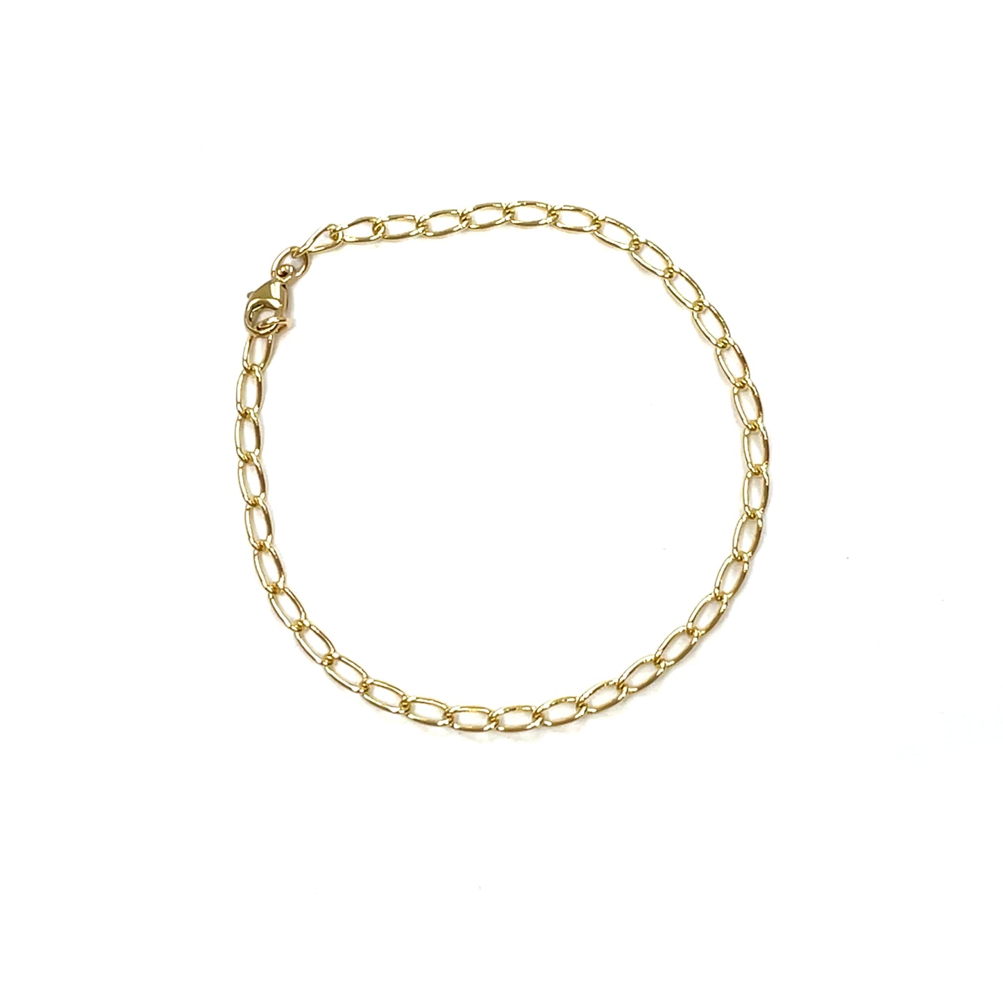 9ct Yellow Gold Curb Bracelet (7.5")