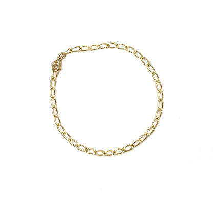 9ct Yellow Gold Curb Bracelet (7.5")