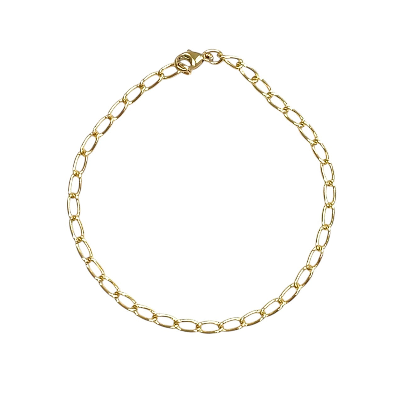 9ct Yellow Gold Curb Bracelet (7.5")