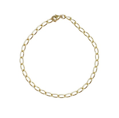 9ct Yellow Gold Curb Bracelet (7.5")