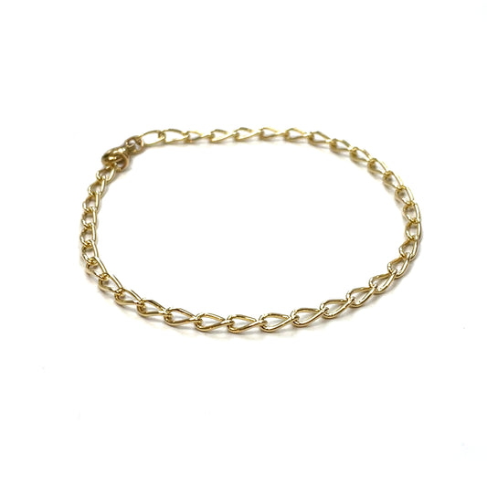 9ct Yellow Gold Curb Bracelet (7.5")
