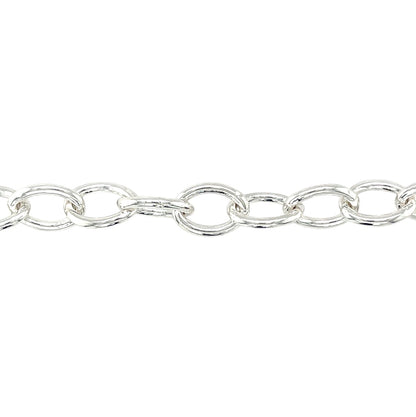 Silver Chunky Trace Chain (18")