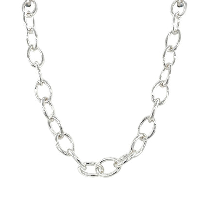 Silver Chunky Trace Chain (18")