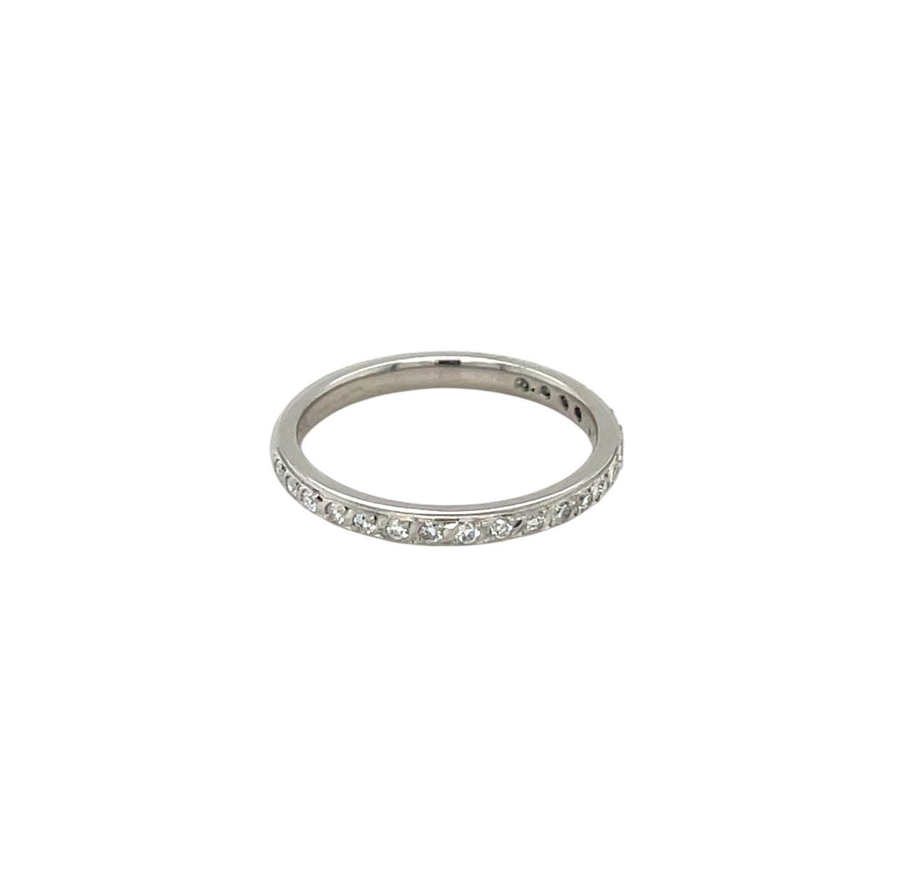 Platinum Half-Set Diamond Eternity Ring (M)