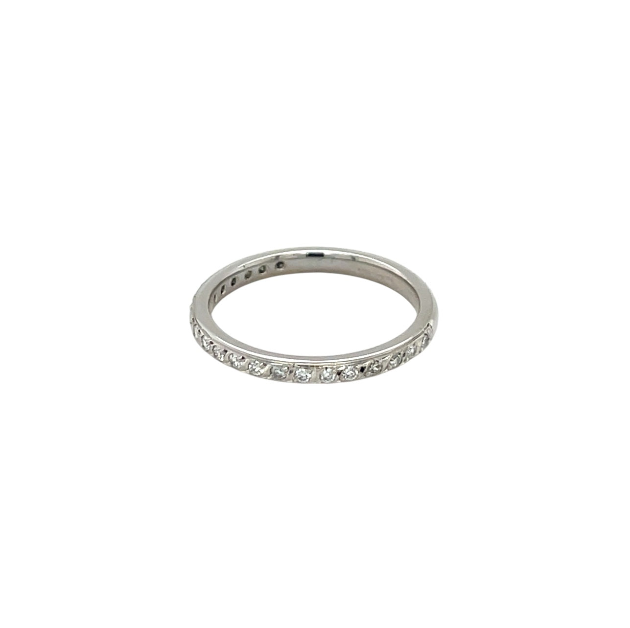 Platinum Half-Set Diamond Eternity Ring (M)