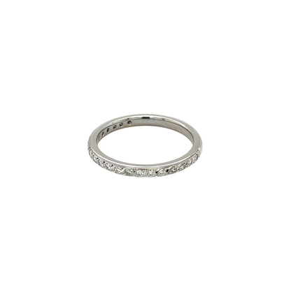 Platinum Half-Set Diamond Eternity Ring (M)