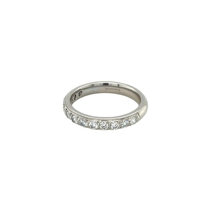 Platinum Half-Set Diamond Half-Set Eternity Ring (M)