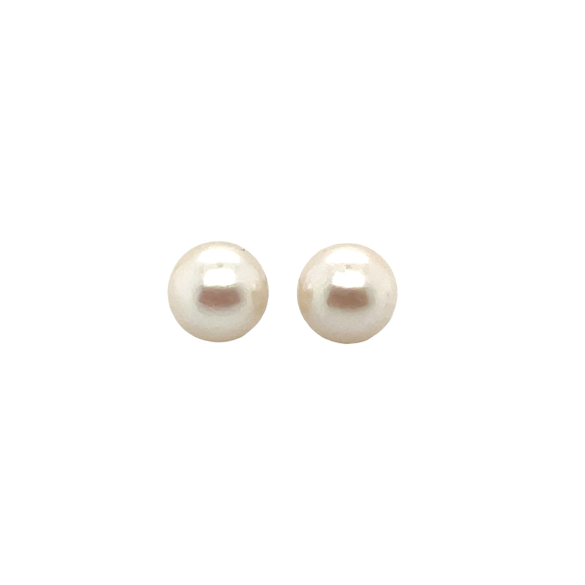 9ct Yellow Gold Akoya Pearl Stud Earrings
