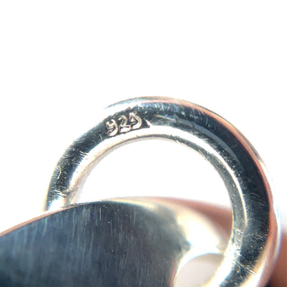 Silver Polished 'Dog Tag' Pendant (35x20mm) & Chain