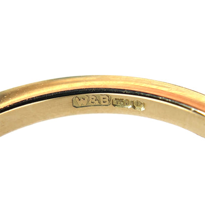 18ct Yellow Gold Half-Set Diamond Eternity Ring