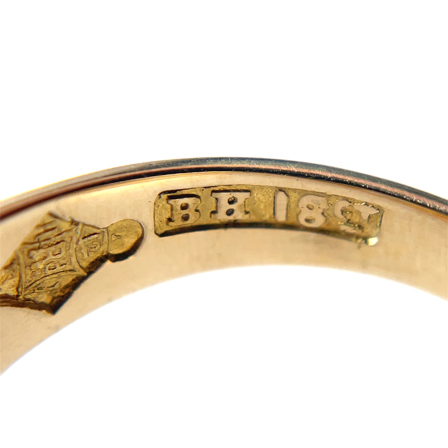 18ct Yellow Gold Old-Cut diamond & Pearl Trilogy Ring (K)