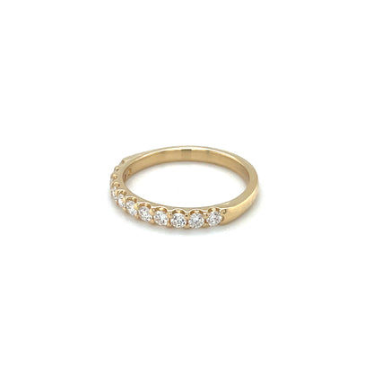 18ct Yellow Gold Diamond Half-Set Eternity Ring (L&N)