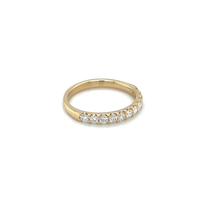 18ct Yellow Gold Diamond Half-Set Eternity Ring (L&N)