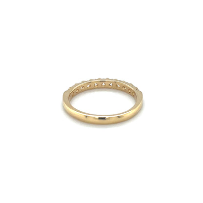 18ct Yellow Gold Diamond Half-Set Eternity Ring (L&N)