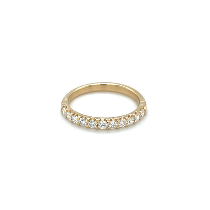 18ct Yellow Gold Diamond Half-Set Eternity Ring (L&N)