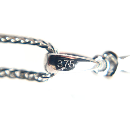 9ct White Gold Freshwater Pearl & Diamond Pendant