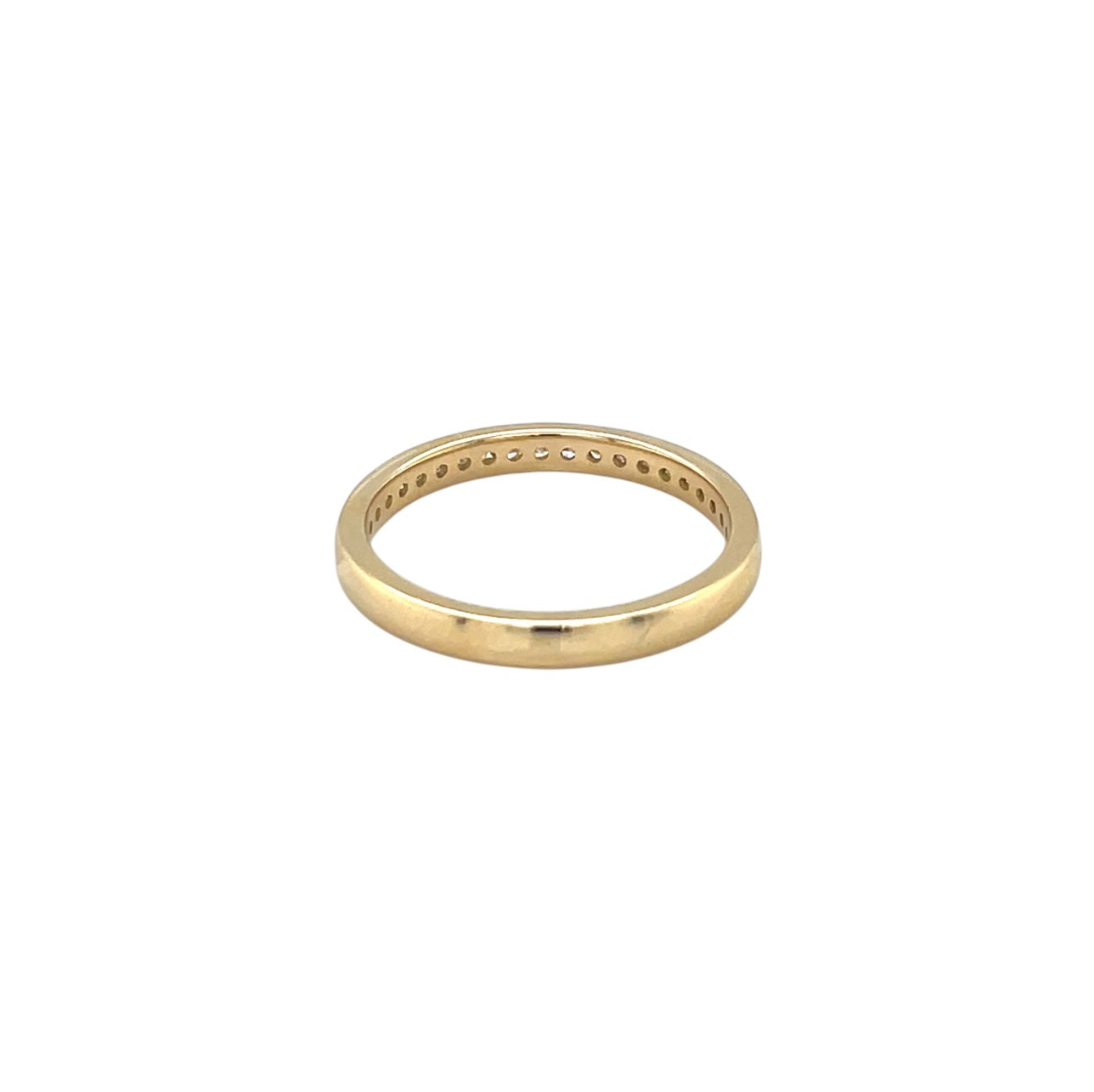 18ct Yellow Gold Channel-Set Diamond Eternity Ring (M)