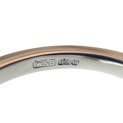 Platinum Half-Set Castle-Claw Diamond Eternity Ring (M)