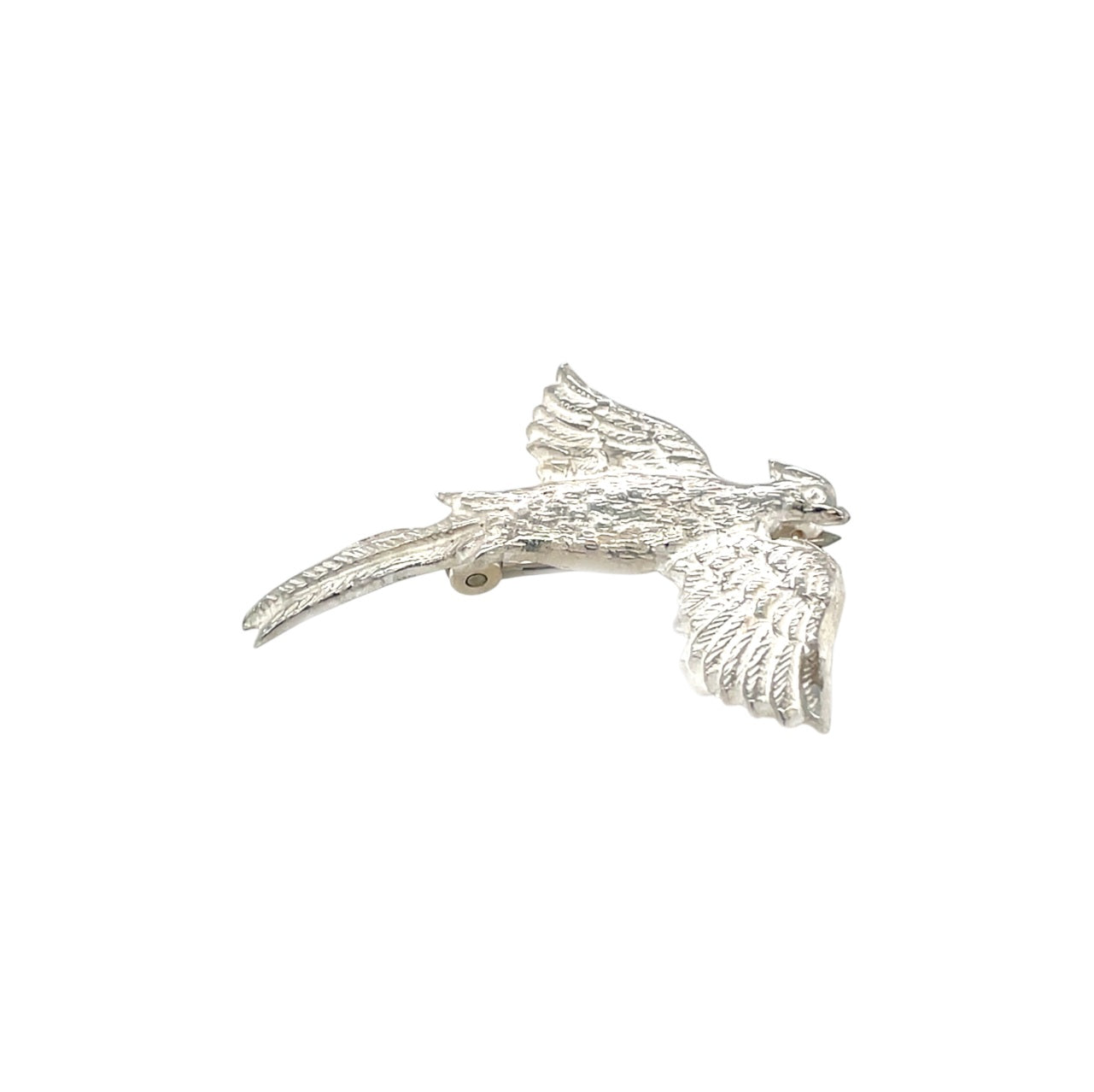 Silver Pheasant Brooch
